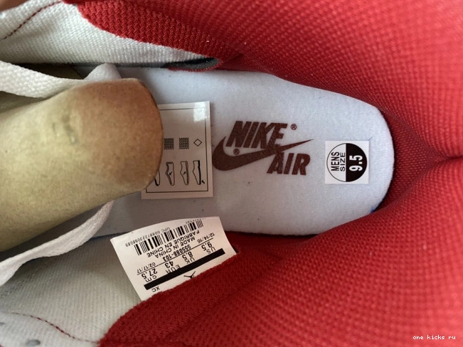 Chep Onekick Air 1 Jordan (2017) Retro Metallic Red 555088-103 0820